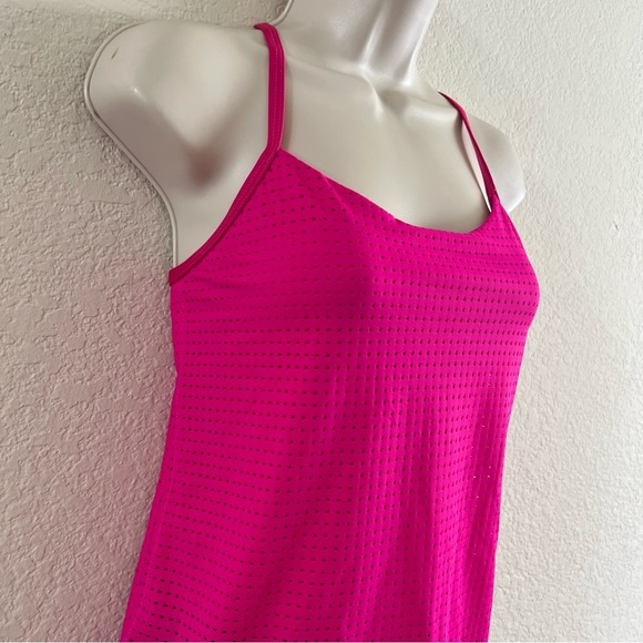Nike Swim Women's Essential Layered Tankini Mesh Top Pink Size Small - Picture 6 of 14